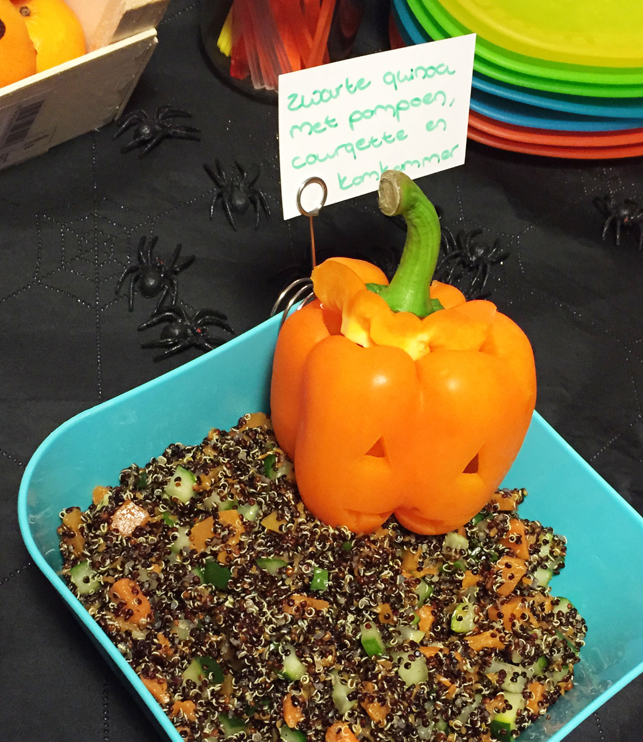 halloween recepten zwarte quinoa