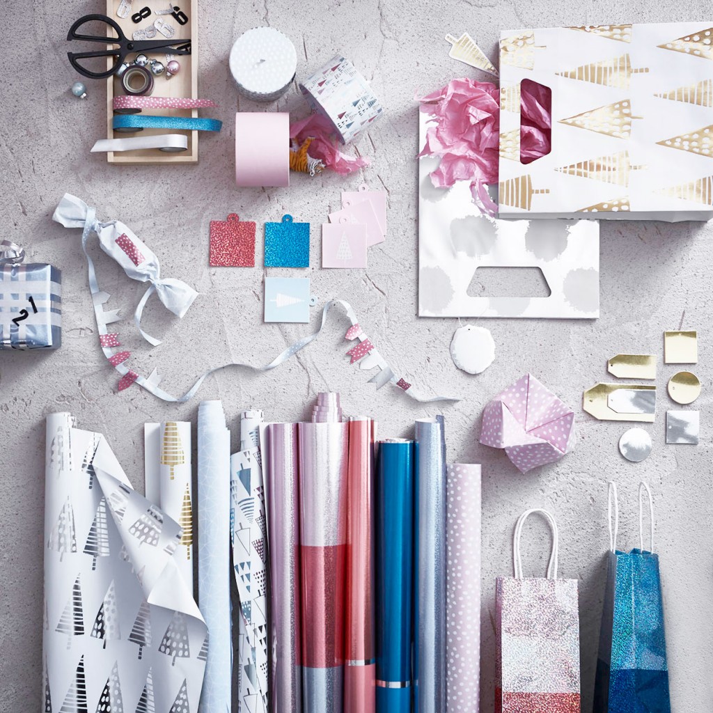 Ikea kerst 2015 inpakken pastel