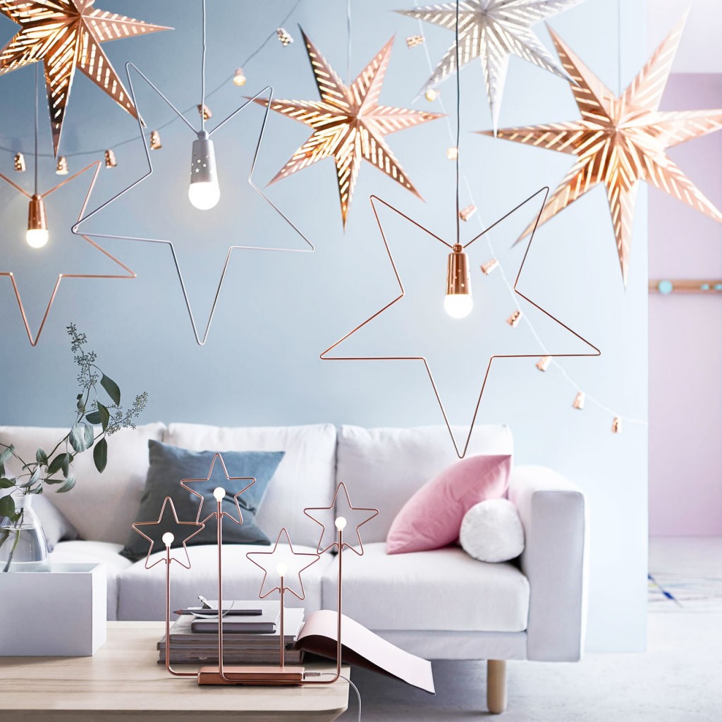 Ikea kerst 2015 pastel en koper