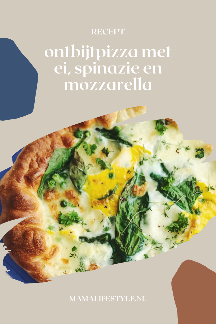 Pinterest - ontbijtpizza spinazie ei mozzarella